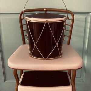 MCM Vintage Black and Gold Ice Bucket